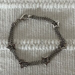 Brighton Silver Star Charm Bracelet